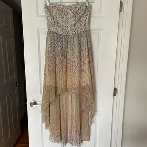 Guess multi-color High-Low Dress